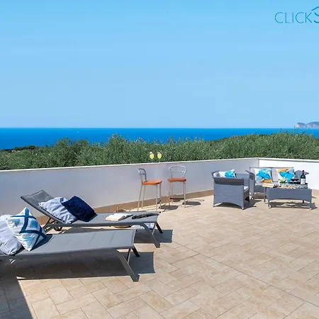 Casa Sant'anna In Brionis Con Grande Veranda Vista Mare Альгеро